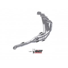 MIVV Complete motorcycle collector pipe compatible with original exhausts and MIVV SPORT NO-KAT K.045.C1