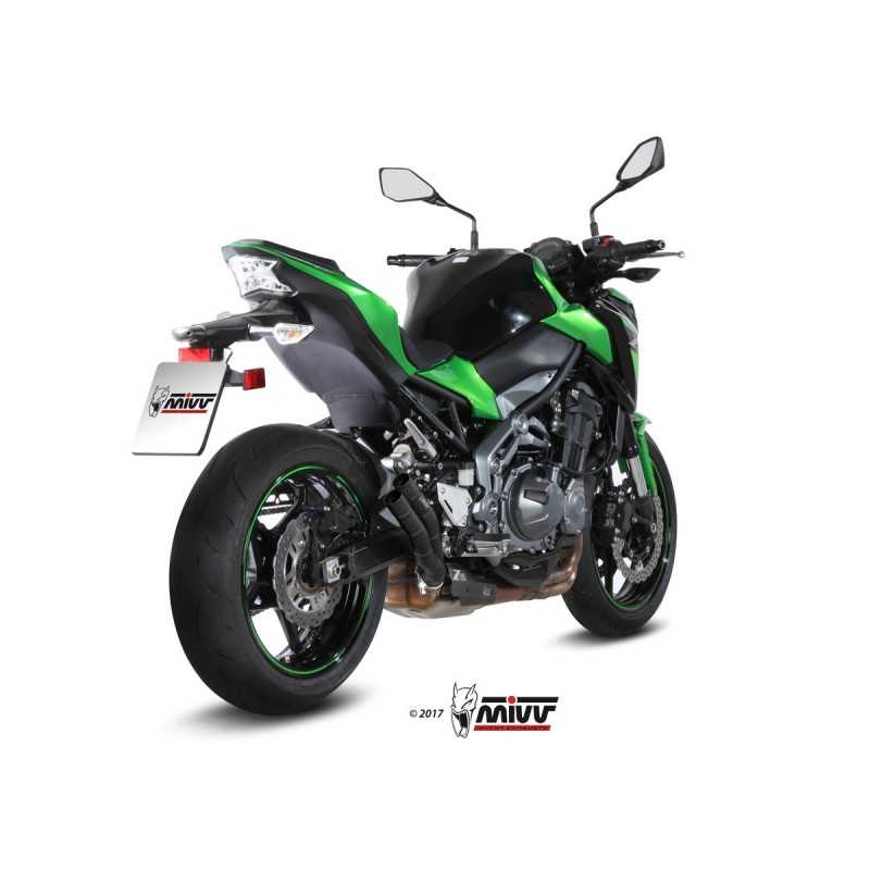 MIVV Escape moto posicion STANDARD SPORT SLIP-ON DOUBLE GUN BLACK INOX K.045.LDGB