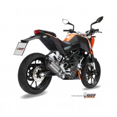 MIVV Escape moto completo posicion STANDARD SPORT FULL SYSTEM 1X1 SUONO INOX WITH CARBON CAP KT.009.L7