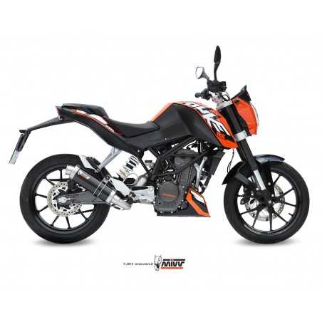 MIVV Escape moto completo posicion STANDARD SPORT FULL SYSTEM 1X1 GP BLACK INOX KT.009.LXB
