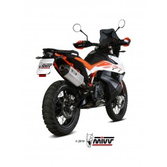 MIVV Motorcycle exhaust position STANDARD SPORT SLIP-ON OVAL CARBON WITH CARBON CAP KT.021.LEC