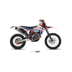 MIVV Escape moto completo posicion STANDARD STRONGER ENDURO NEW FULL SYSTEM 1X1 OVAL INOX M.KT.025.LXC.F