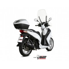MIVV Escape moto posicion STANDARD MOVER FULL SYSTEM 1X1 BLACK INOX MV.HO.0003.LV