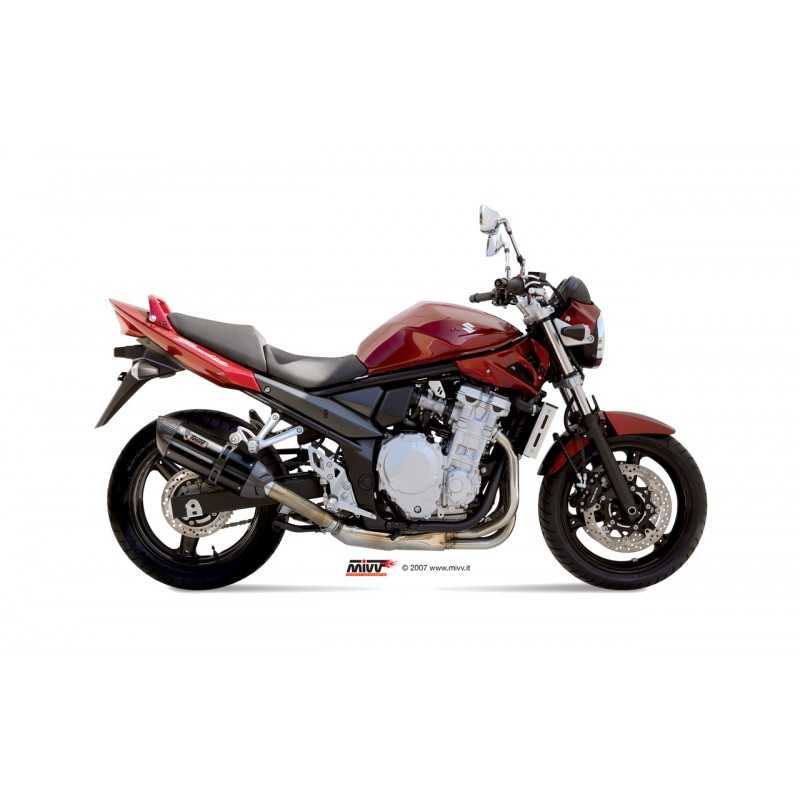 MIVV Motorcycle exhaust position STANDARD SPORT SLIP-ON SUONO BLACK WITH CARBON CAP S.030.L9