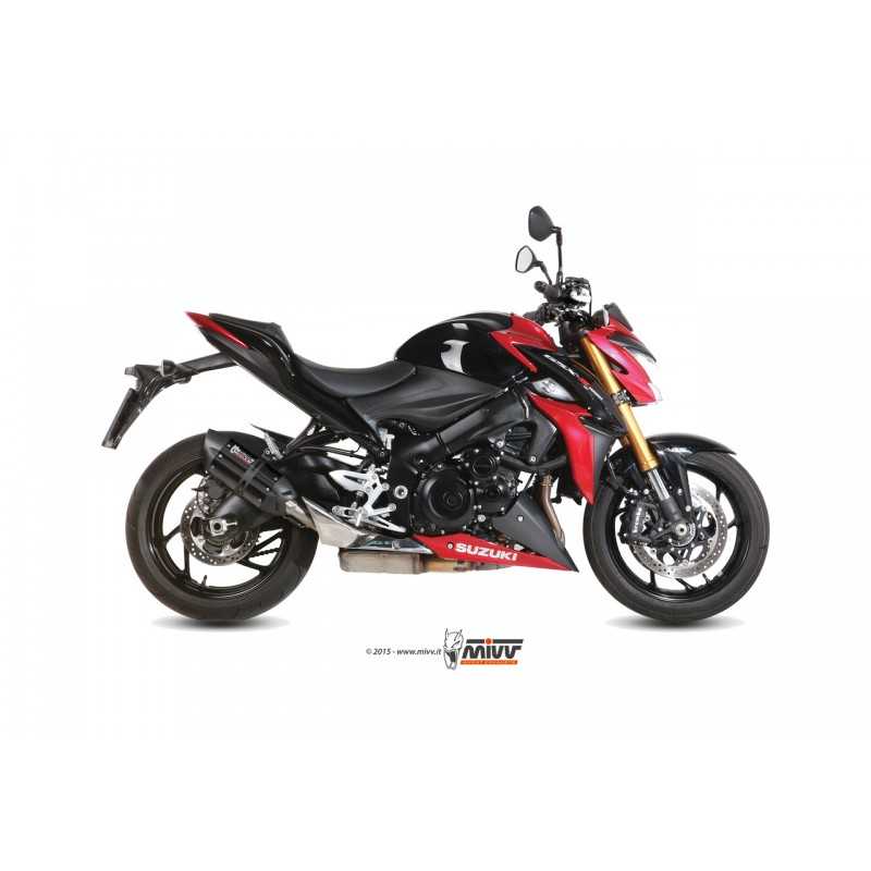 MIVV Escape moto posicion STANDARD SPORT SLIP-ON SUONO BLACK WITH CARBON CAP S.044.L9