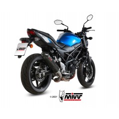 MIVV Motorcycle exhaust position STANDARD SPORT SLIP-ON OVAL CARBON WITH CARBON CAP S.045.L3C