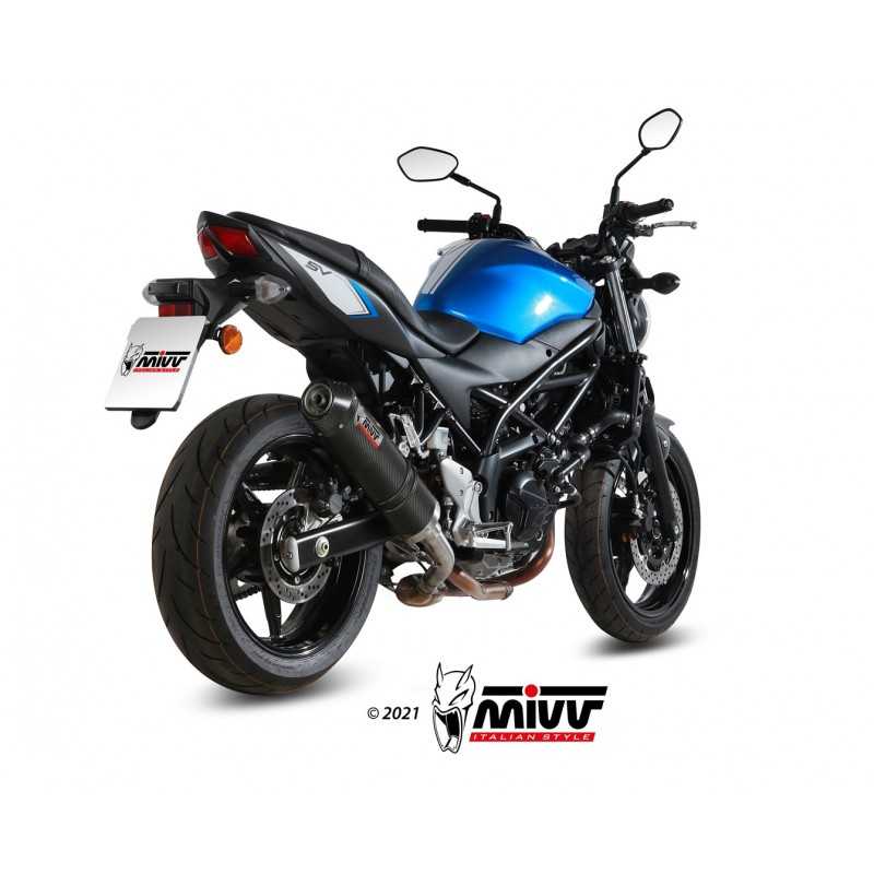MIVV Escape moto posicion STANDARD SPORT SLIP-ON OVAL CARBON WITH CAP S.045.L3C