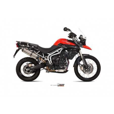 MIVV Escape moto posicion STANDARD SPORT SLIP-ON SUONO INOX WITH CARBON CAP T.011.L7