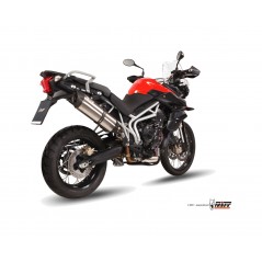 MIVV Escape moto posicion STANDARD SPORT SLIP-ON SUONO INOX WITH CARBON CAP T.011.L7