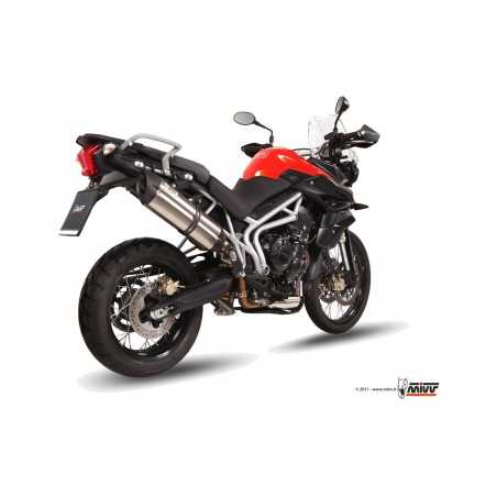 MIVV Motorcycle exhaust position STANDARD SPORT SLIP-ON SUONO INOX WITH CARBON CAP T.011.L7