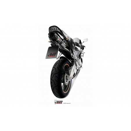 MIVV Escape moto posicion bajo colin - asiento / SOTTOCODA/UNDERSEAT SPORT SLIP-ON SUONO INOX WITH CARBON CAP UH.027.L7