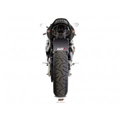 MIVV Escape moto posicion bajo colin - asiento / SOTTOCODA/UNDERSEAT SPORT SLIP-ON SUONO INOX WITH CARBON CAP UH.027.L7