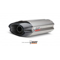 MIVV Escape moto posicion bajo colin - asiento / SOTTOCODA/UNDERSEAT SPORT SLIP-ON SUONO INOX WITH CARBON CAP UH.027.L7