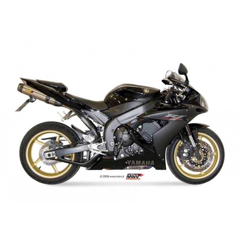 MIVV Escape moto posicion bajo colin - asiento / SOTTOCODA/UNDERSEAT SPORT 2 SLIP-ON SUONO INOX WITH CARBON CAP UY.016.L7