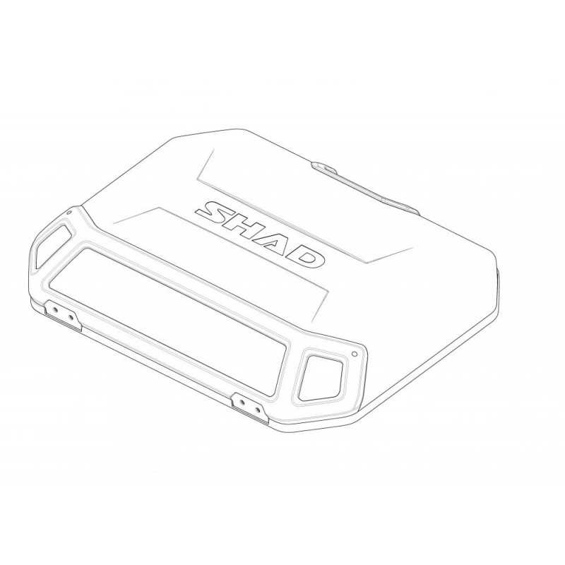 SHAD Replacement rear side case cover TERRA 203163RB