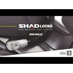 SHAD Candado antirrobo de manillar para scooter SC307H SERIE 3 (T.7) C0S307H