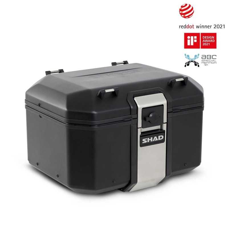 SHAD Rear trunk suitcase motorcycle luggage TR48 TERRA BLACK EDITION D0TR48100B