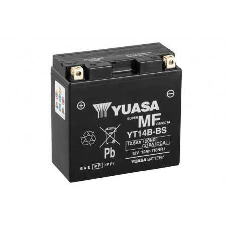 YUASA Batería sin mantenimiento activada de fábrica YT14B FA 1114927