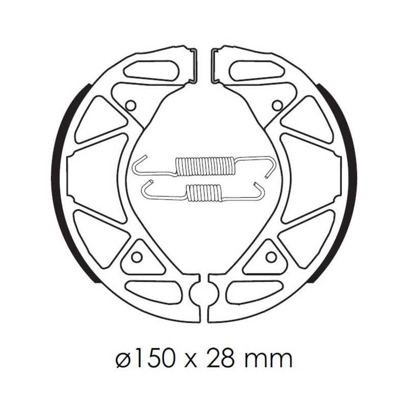 TECNIUM Organic motorcycle brake pads SCOOTER BA209 1114349