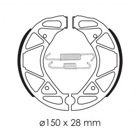TECNIUM Zapatas de freno moto organicas SCOOTER BA209 1114349