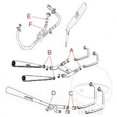 ATHENA Junta colector de escape 33X41.5X5.3 MM 735.74.45