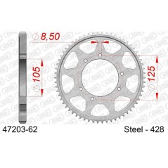 AFAM Standard pitch steel crown 428 - 47203 1096617001