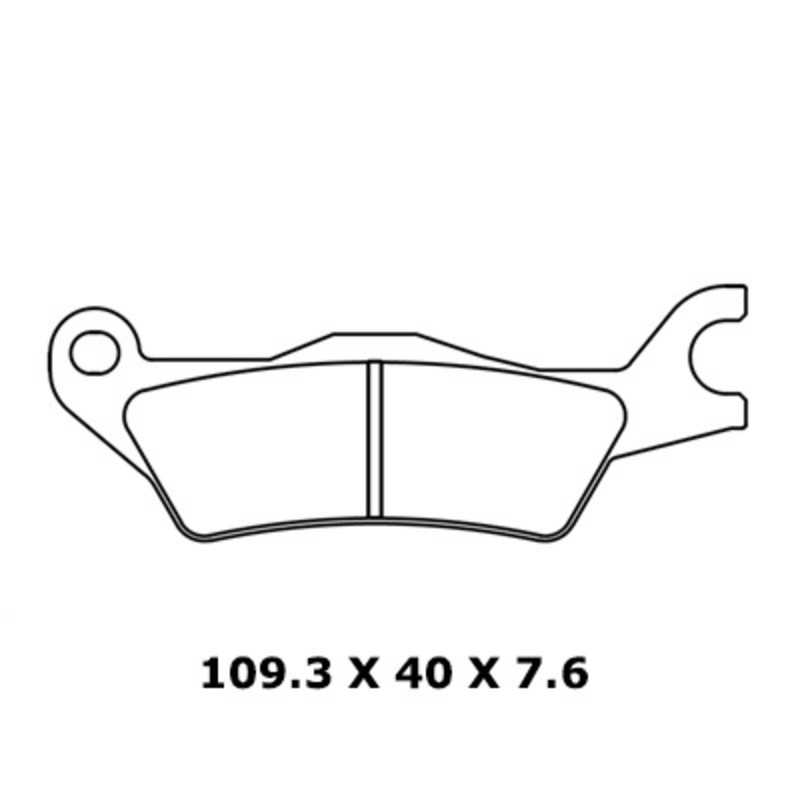 CL BRAKES Sintered motorcycle brake pads (1258A3+) 1048291
