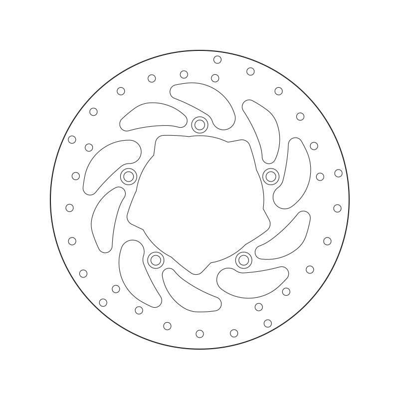 BREMBO motorcycle brake disc ORO FIX 68B407P9 1048781