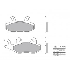 BREMBO Pastillas de freno sinterizadas metálicas 07YA21LA 1048902