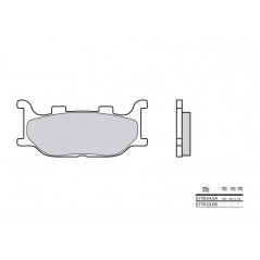 BREMBO Metallic sintered brake pads 07YA34LA 1048903