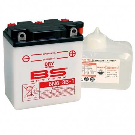 BS BATTERY Conventional + acid pack 6N6 3B 1 1079909