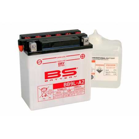 BS BATTERY Batería alto rendimiento + paquete de ácido BB9L A2 1079964