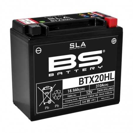 BS BATTERY Batería sin mantenimiento + paquete de ácido BTX20HL 1079980