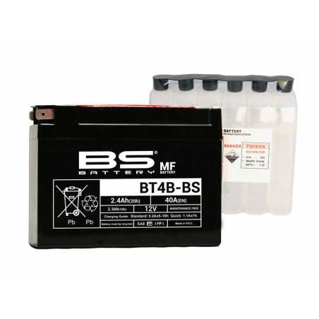 BS BATTERY Batería sin mantenimiento + paquete de ácido BT4B 1079988