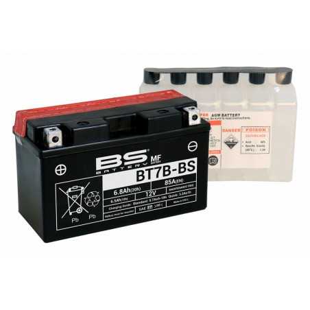 BS BATTERY Batería sin mantenimiento + paquete de ácido BT7B 1079989