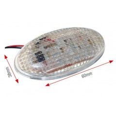 BIHR Universal motorcycle turn signals ŒIL LED 38X60 MM 1064270