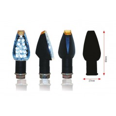 BIHR APPROVED UNIVERSAL INDICATORS DESIGN LED 27X66 MM 1066949VAR