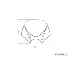 PUIG WINDSCREEN WINDSHIELD SCREEN NAKED NEW GENERATION TOURING 20527