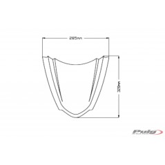PUIG Windshield screen dome for motorcycle Z-RACING 20541