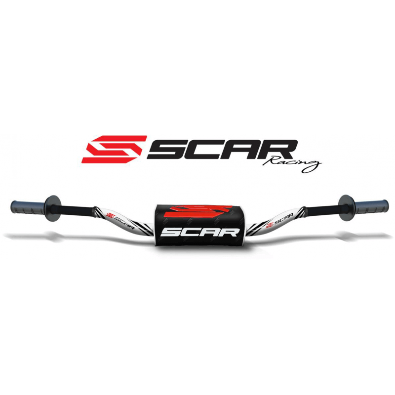 SCAR Aluminum handlebar without central bar with blood sausage O² RC 28.6 MM 4010002701VAR