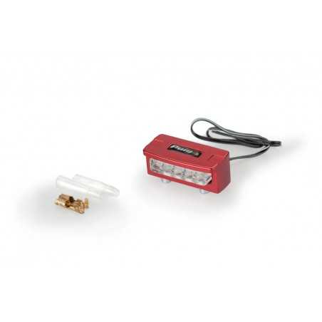 License plate illumination light flash 