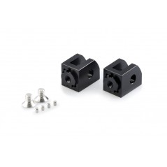 Right / left rider front footpeg adapter hardware set  (DC 16)