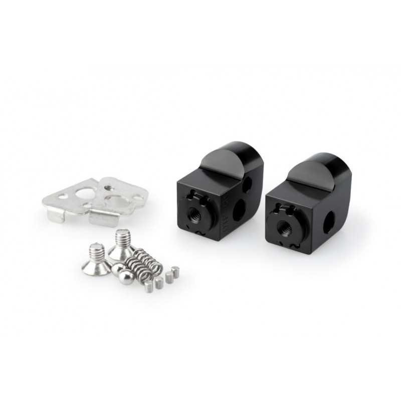 Adjustable passenger footpeg hardware set