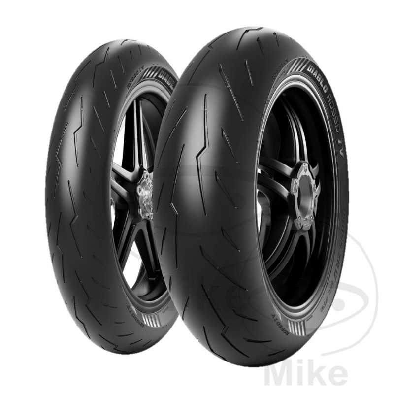 PIRELLI Front motorcycle tire cover 120/70ZR17 (58W) TUBELESS 
 DIABLO ROSSO IV 744.01.18