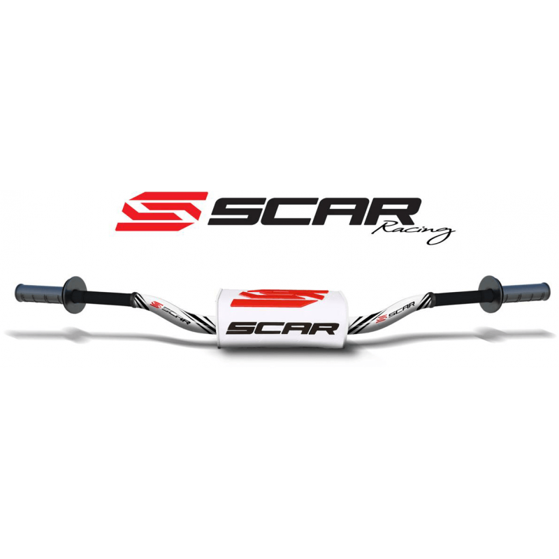 SCAR Aluminum handlebar without central bar with blood sausage O² 28.6 MM 4010004603VAR
