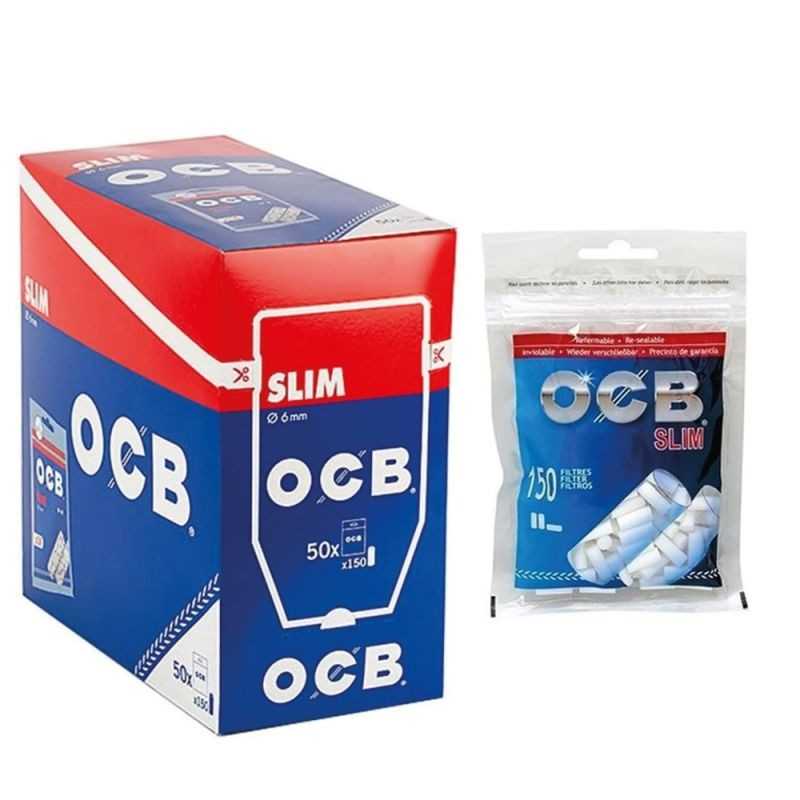 OCB Bolsa 150 filtros de fumar 6 MM SLIM 07214
