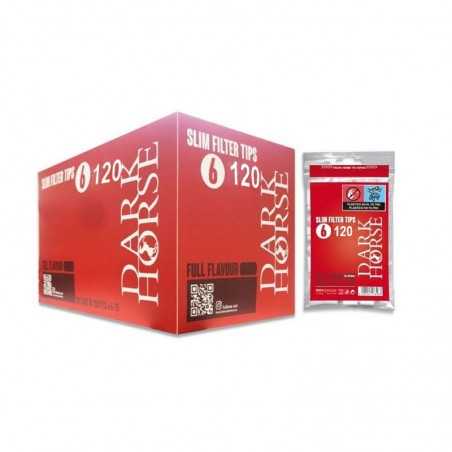DARK HORSE Bolsa 120 filtros de fumar SLIM 6 MM 07235