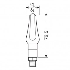 LAMPA Juego intermitentes de moto LED 12 V LAM90493