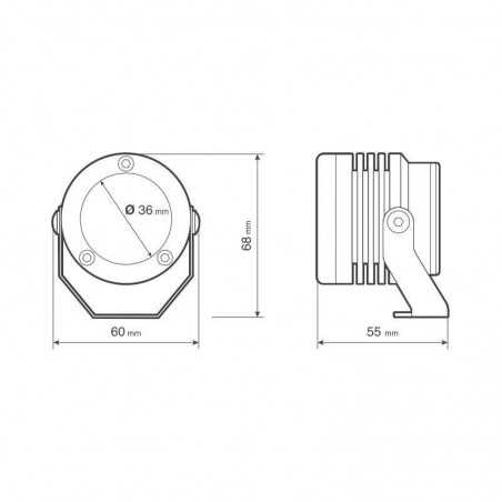 LAMPA Faros auxiliares para moto LED 12 V LAM90534VAR