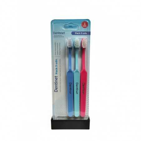 blister with 3 toothbrushes precision